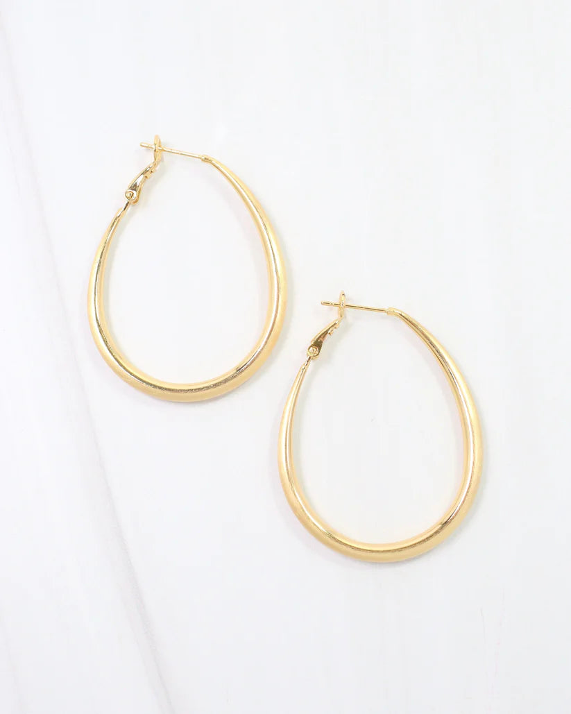 Valley City Oval Hoop Earrings