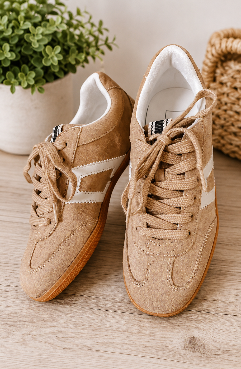 Taupe Saffron Sneaker