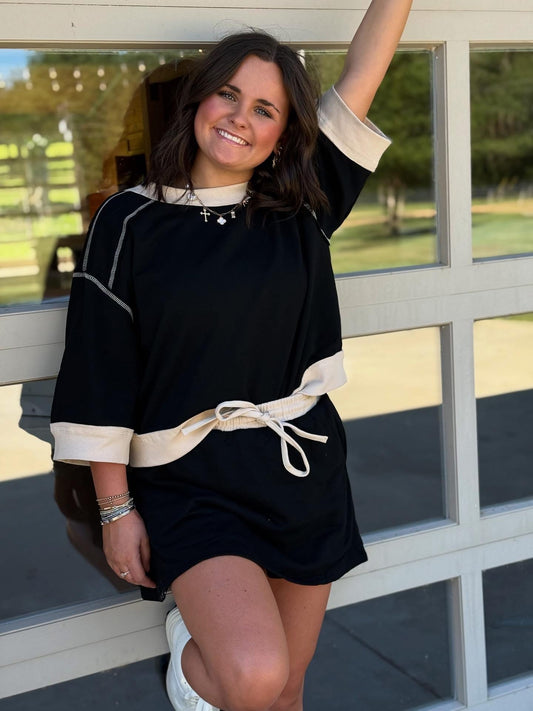 Pullover and Skort SET, Black