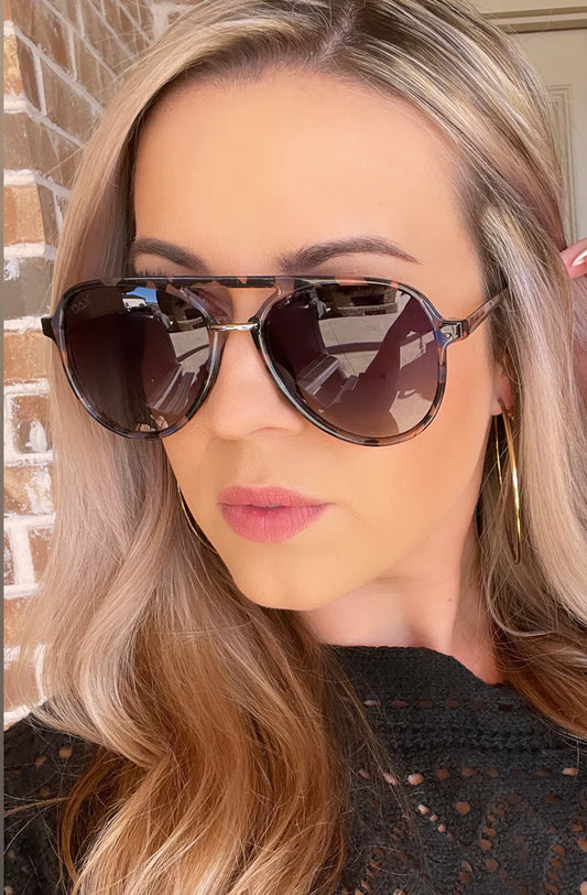 Earhart Cheetah Sunglasses