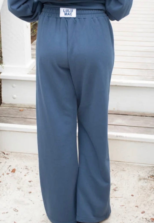 Lulu Mac Terry Cloth Pant, Navy