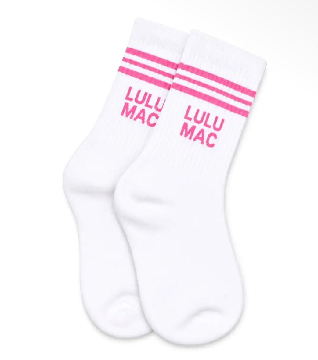 Pink Lulu Mac Socks