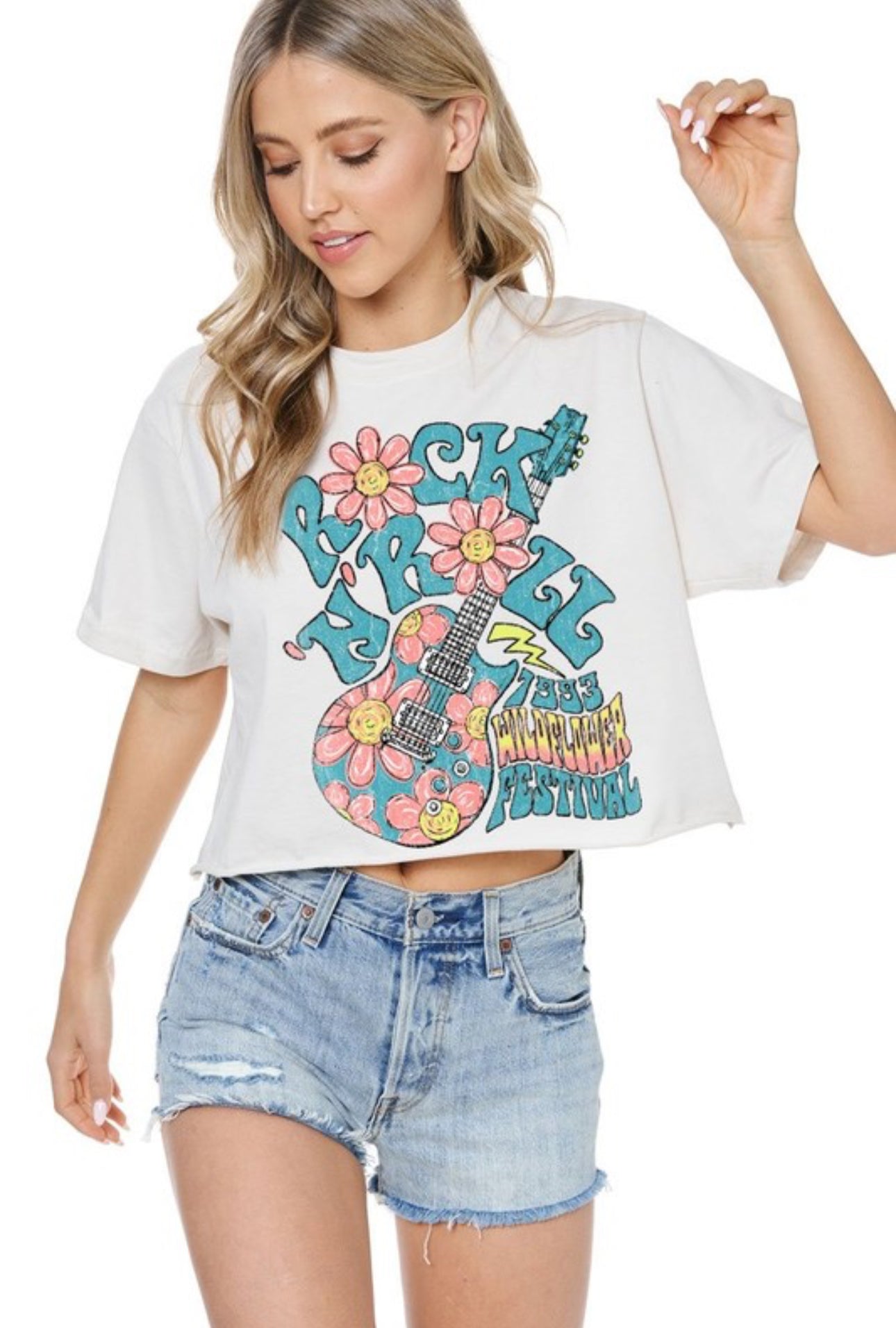 White Rock N Roll Wildflower Tee