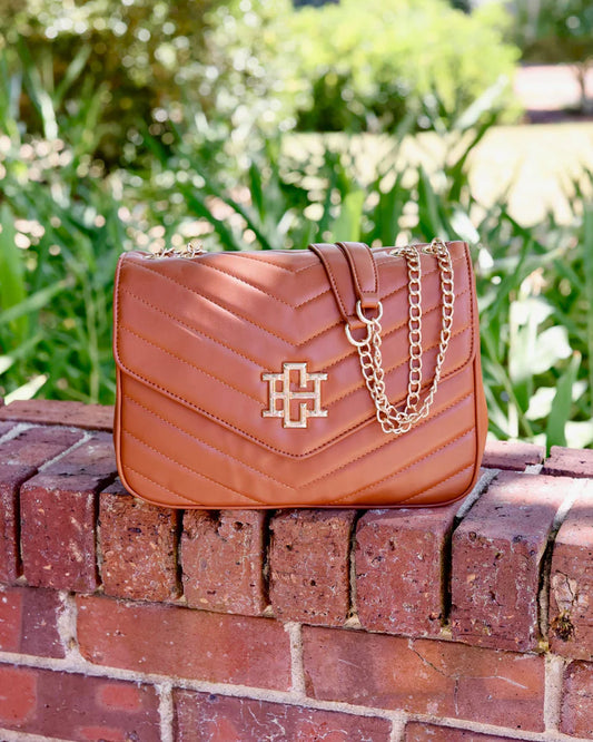 Mia Crossbody Bag, Saddle VQ