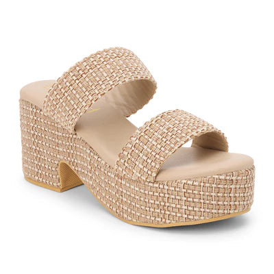 Ocean Avenue Tan Multi Wedge