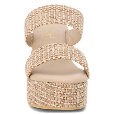 Ocean Avenue Tan Multi Wedge