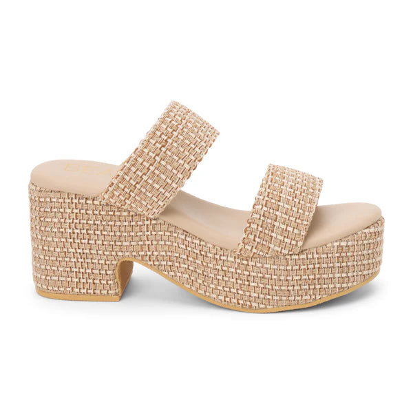 Ocean Avenue Tan Multi Wedge