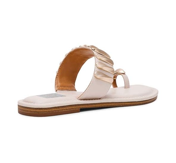 Jayson Ivory 2 Tone Embossed Sandal