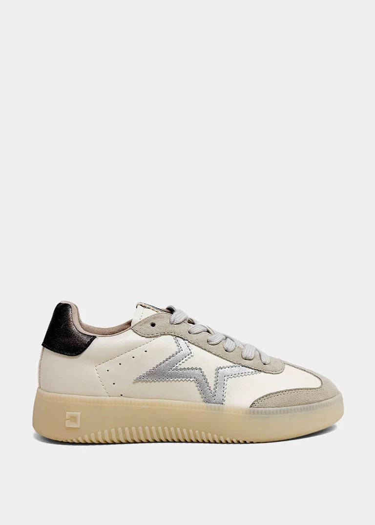 Peaches Platform Silver Sneakers