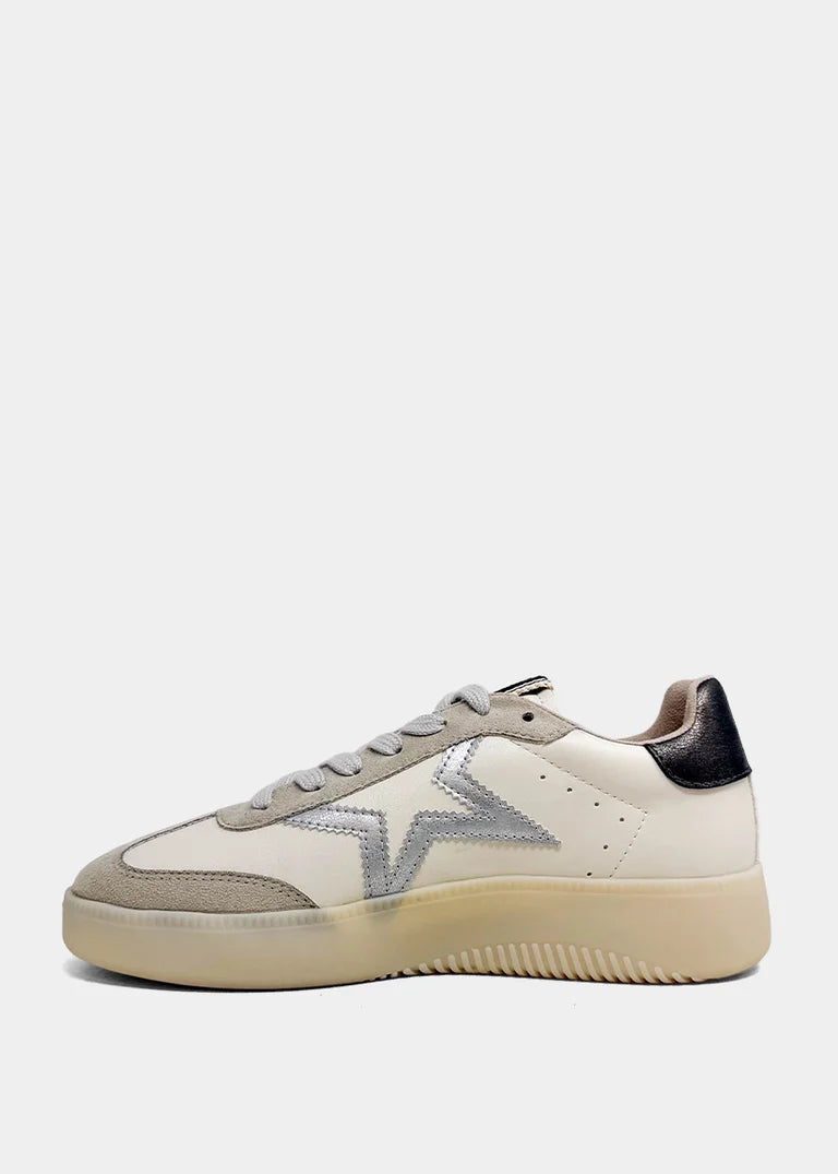 Peaches Platform Silver Sneakers