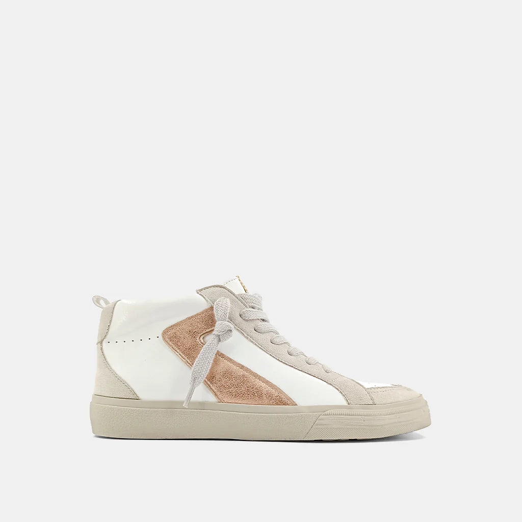 Rose Gold High Top Sneaker