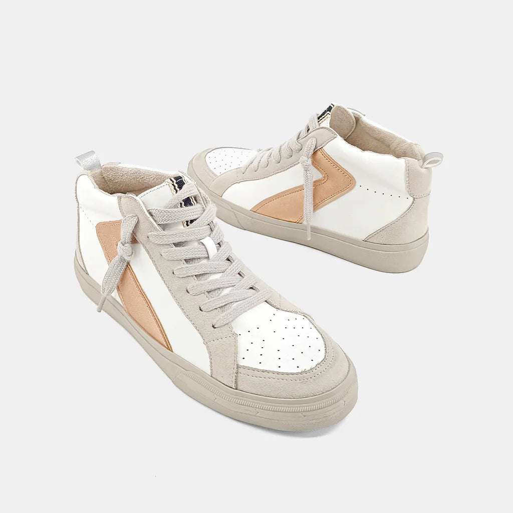 Rose Gold High Top Sneaker