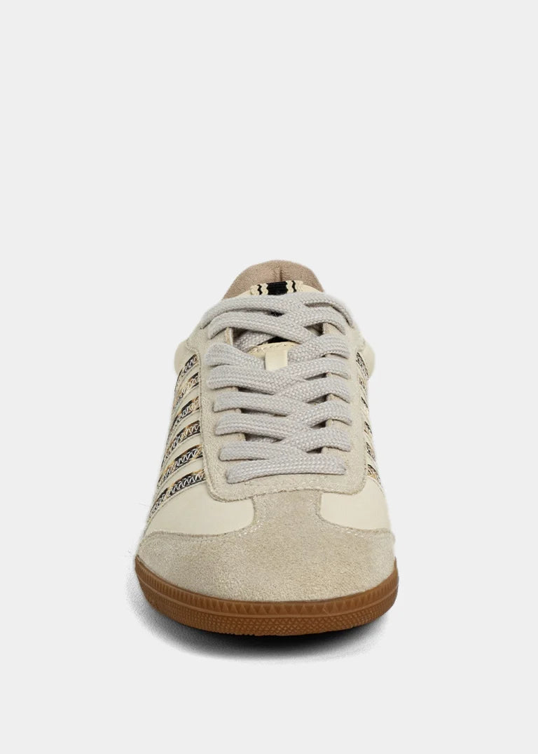 Stevie Beige Leopard Stripe Sneaker