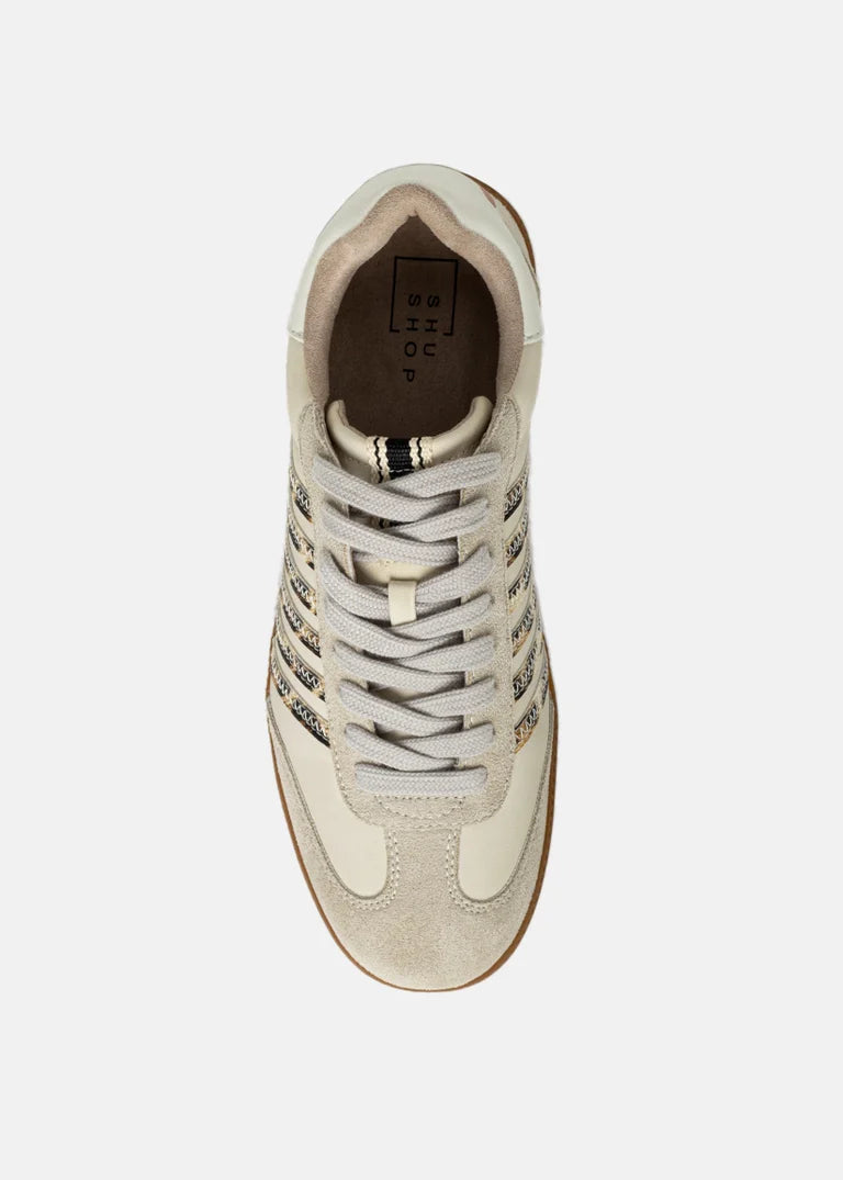 Stevie Beige Leopard Stripe Sneaker