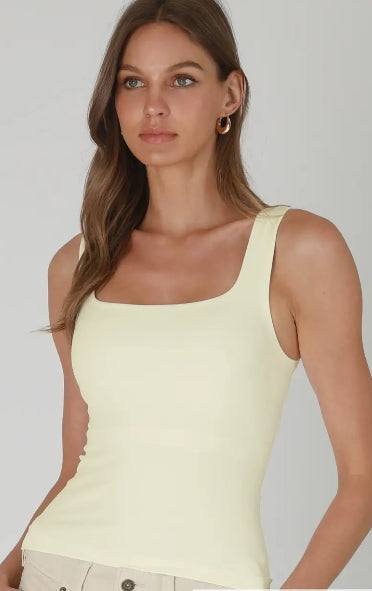 Clean Line Square Top, Butter Cream