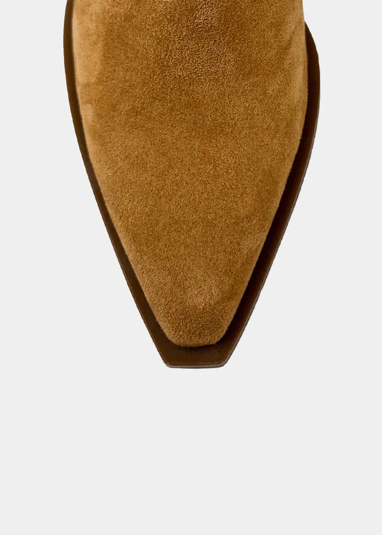 Venice Camel Suede Booties