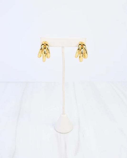 Binghampton Triple Hoop Earrings