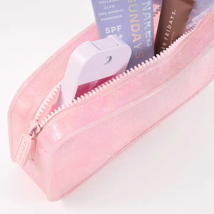 Case Mate Jelly Makeup Bag, Ballet Pink Twinkle