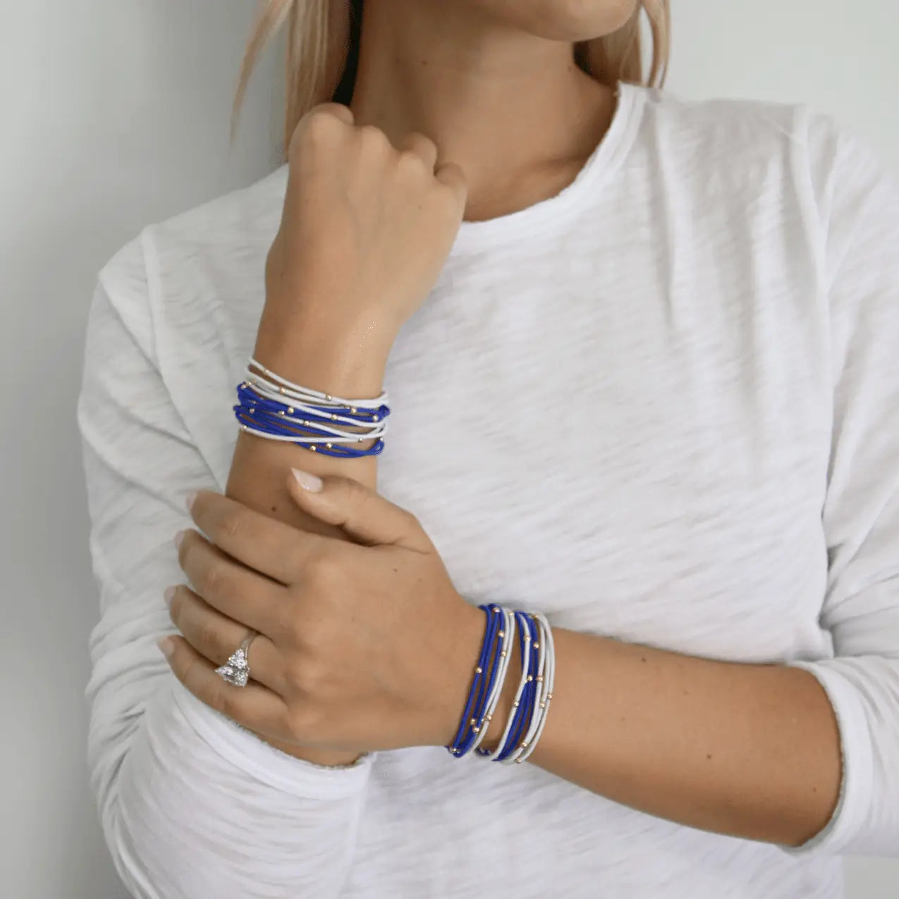 3mm Water Pony Royal Blue/White