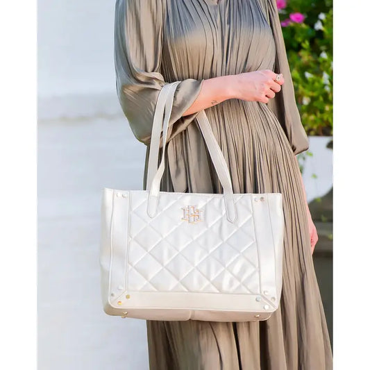 Sophie Zippered Tote Pearl LD