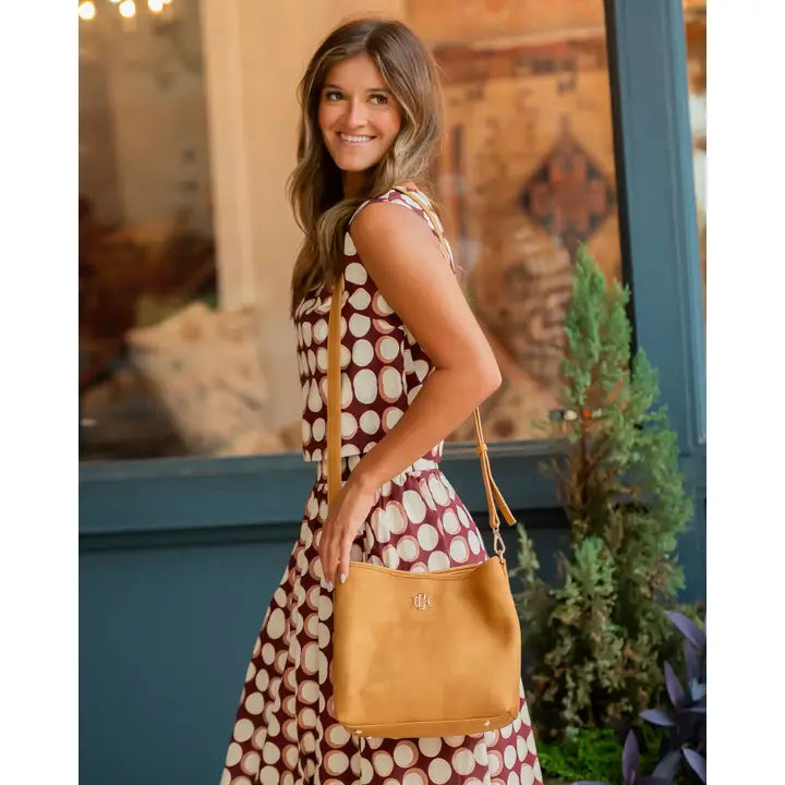 Alexandra Bucket Bag -Mustard