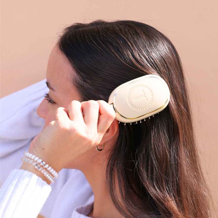 Mini Teletie Boar Brush, Tan