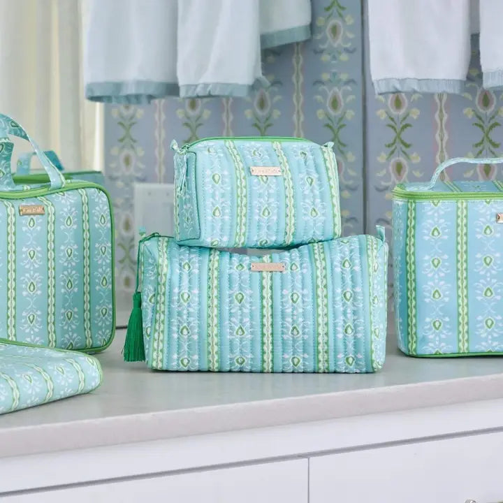 Rosemary Stripe Small Cosmetic Bag