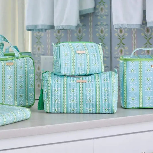 Rosemary Stripe Small Cosmetic Bag