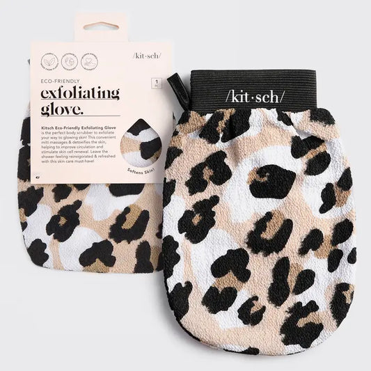 Exfoliating Glove- Leopard