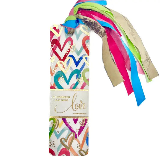 Bible Bookmark , Confetti Hearts