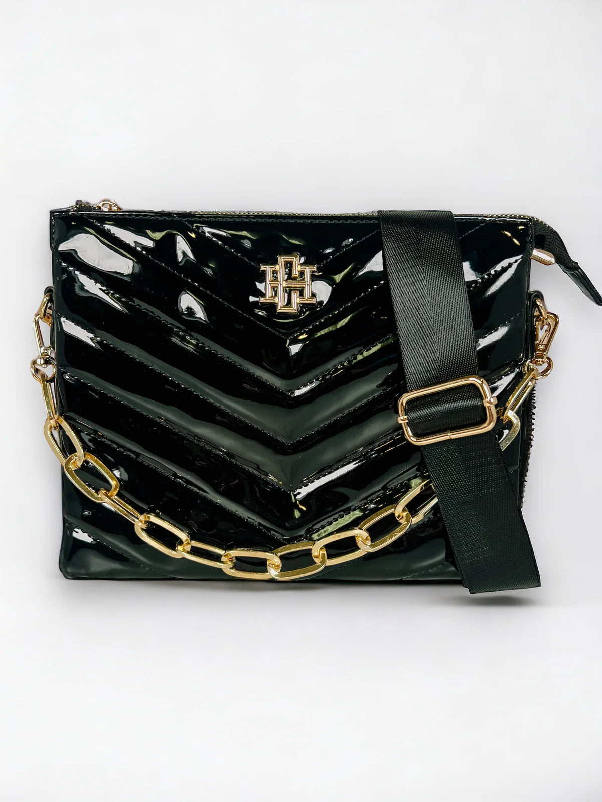 Black Patent Ariana Crossbody