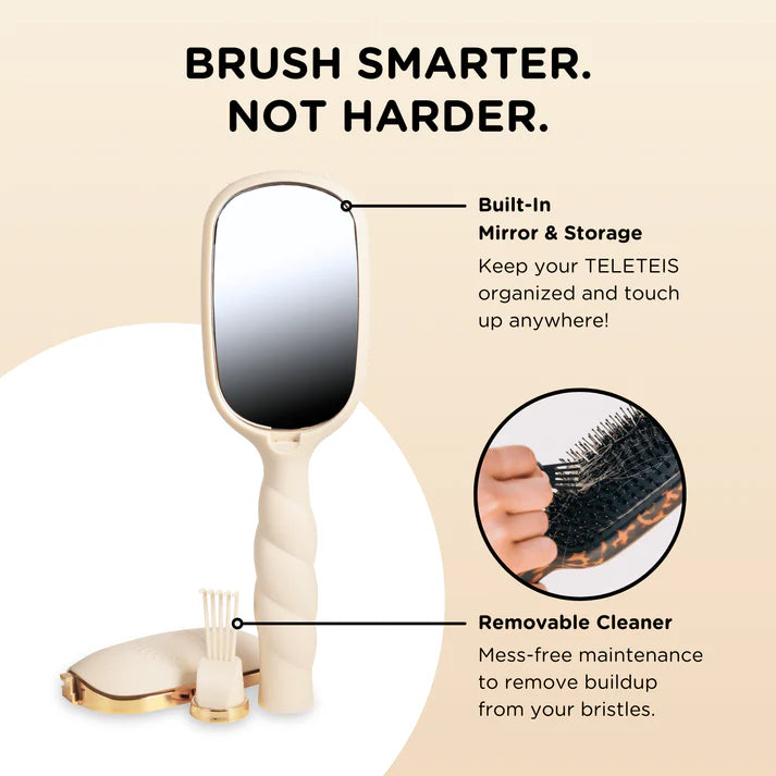 Boar Bristle Hair Brush , Tan