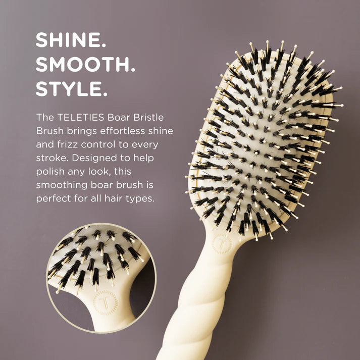 Boar Bristle Hair Brush , Tan