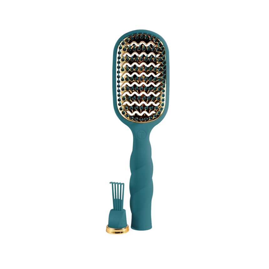 Vented Brush Teletie Full Size Brush, Teal With It