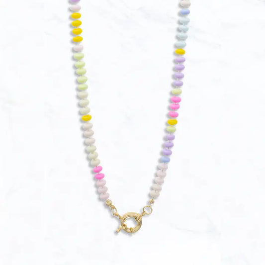 Pastel Candy Beaded Necklace