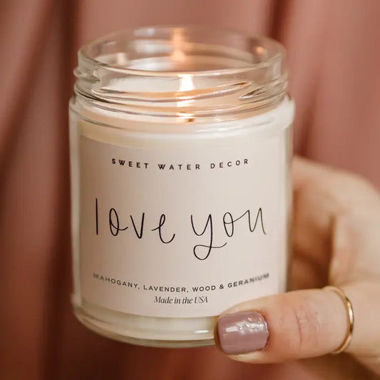 Love You Mahogany Candle
