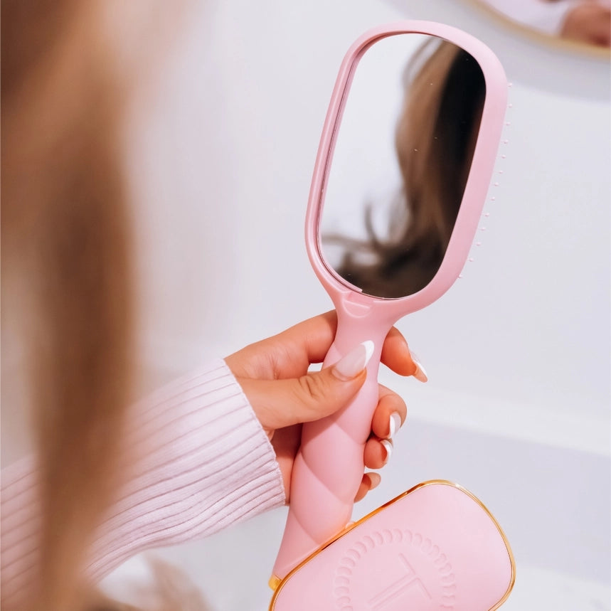 Detangler Brush Full Size Teletie, Bubblegum Pink