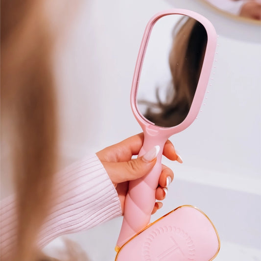 Detangler Brush Full Size Teletie, Bubblegum Pink