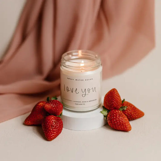 Love You Mahogany Candle