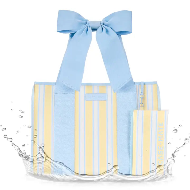 Case Mate Jelly Tote Bag, Cabana Stripe Bow