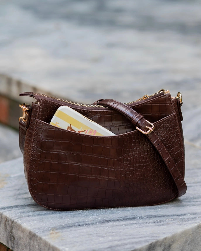 Charlee Crossbody , Chocolate