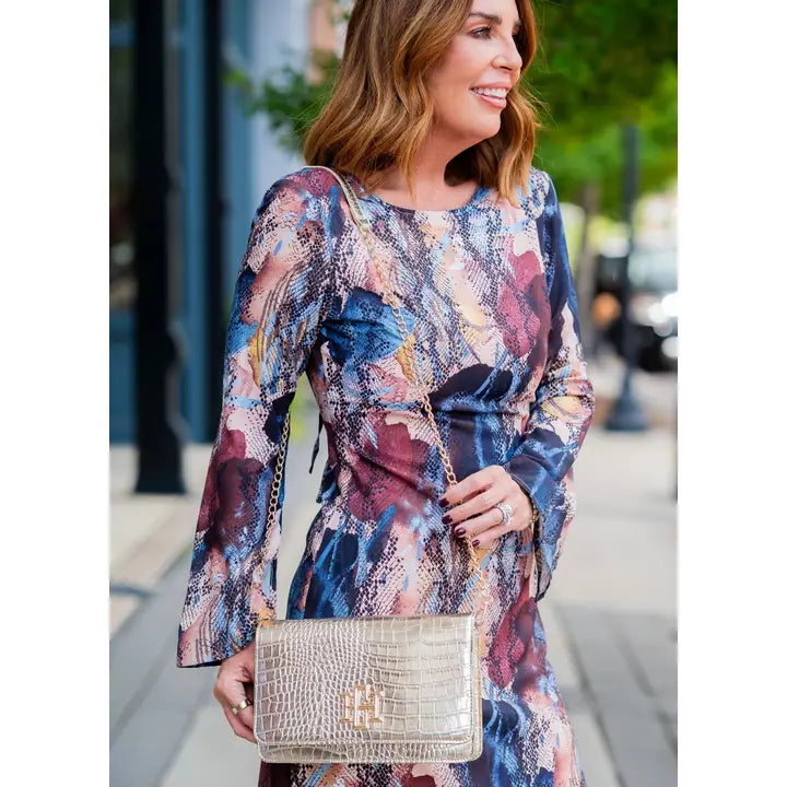 Bryn Clutch/Crossbody Gold EC
