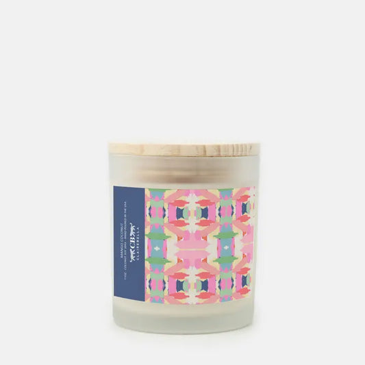 Glass Candle , Mango Coconut