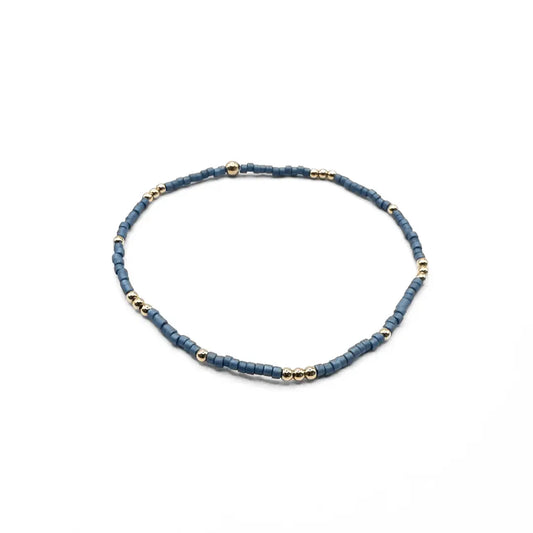 2mm Newport Bracelet, Denim Blue