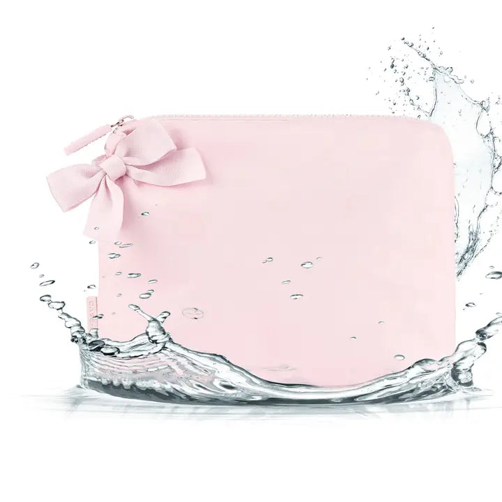 Case Mate Crinkle Makeup Bag, Ballet Pink Bow