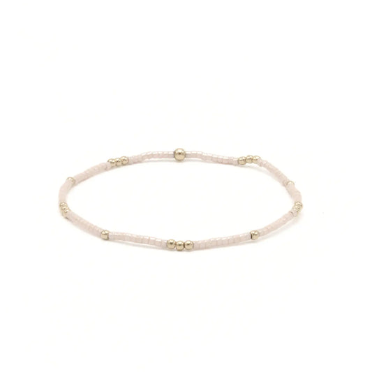 2mm Newport Bracelet, Palest Pink