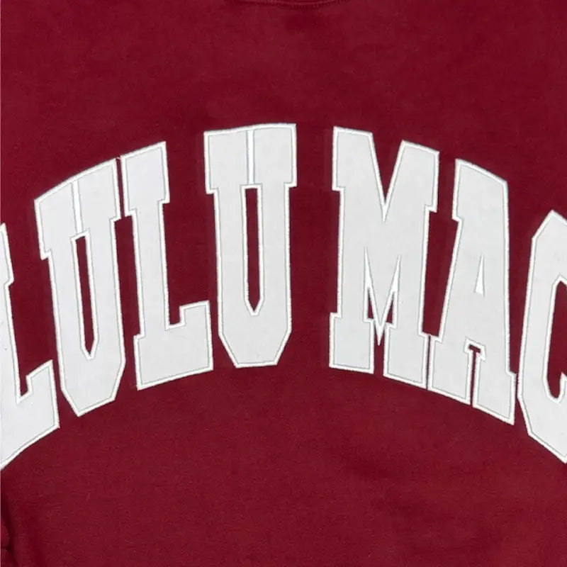 Stitch Lulu Mac Sweatshirt, Maroon/White