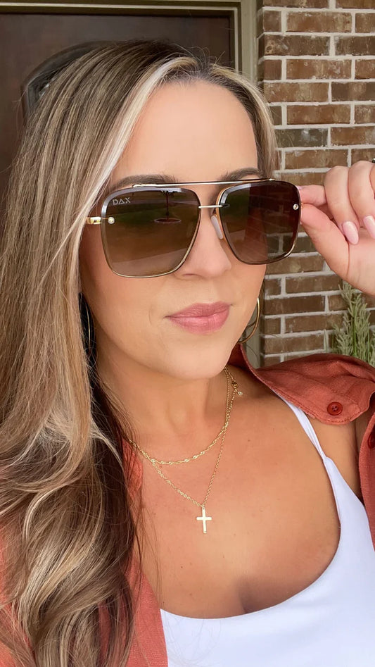 Dallas Brown Pallet Sunglasses