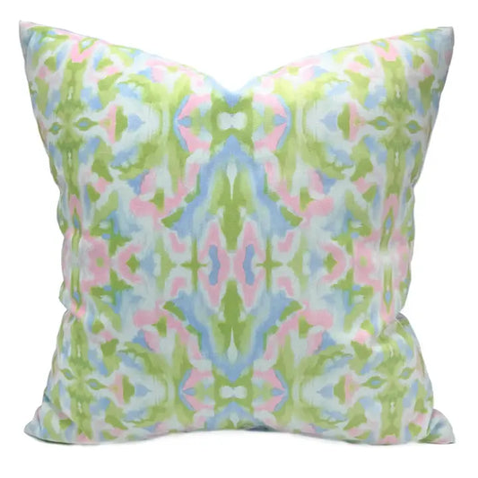 Grandmillennial Kaleidoscope Pillow 24x24 Velvet
