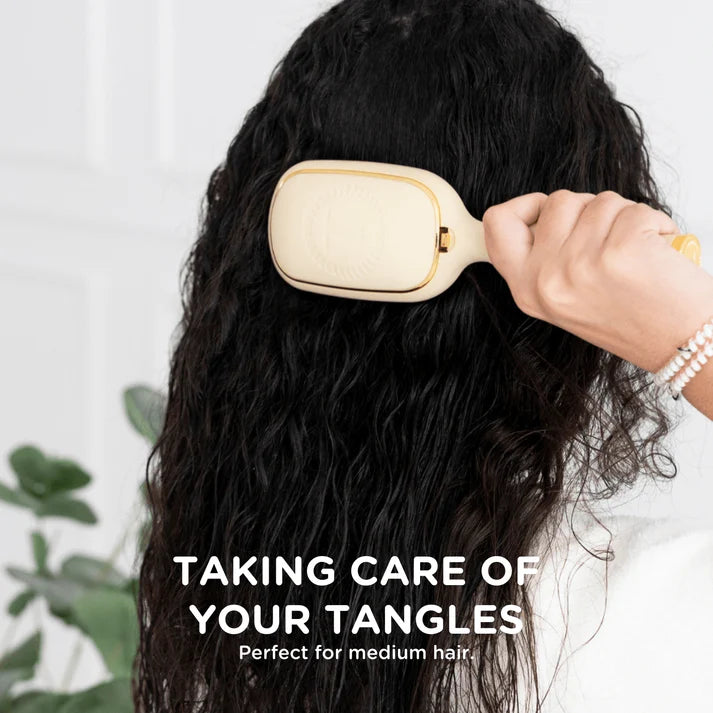 Teletie Detangler Hair Brush Tan, Medium Hair